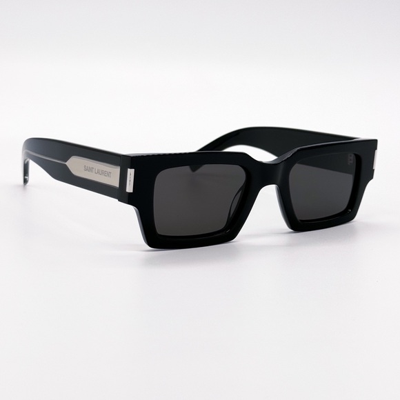 NEW SAINT LAURENT SL572 001 SQUARE UNISEX SUNGLASSES SL 572 001 BLACK EYEWEAR - Picture 5 of 11